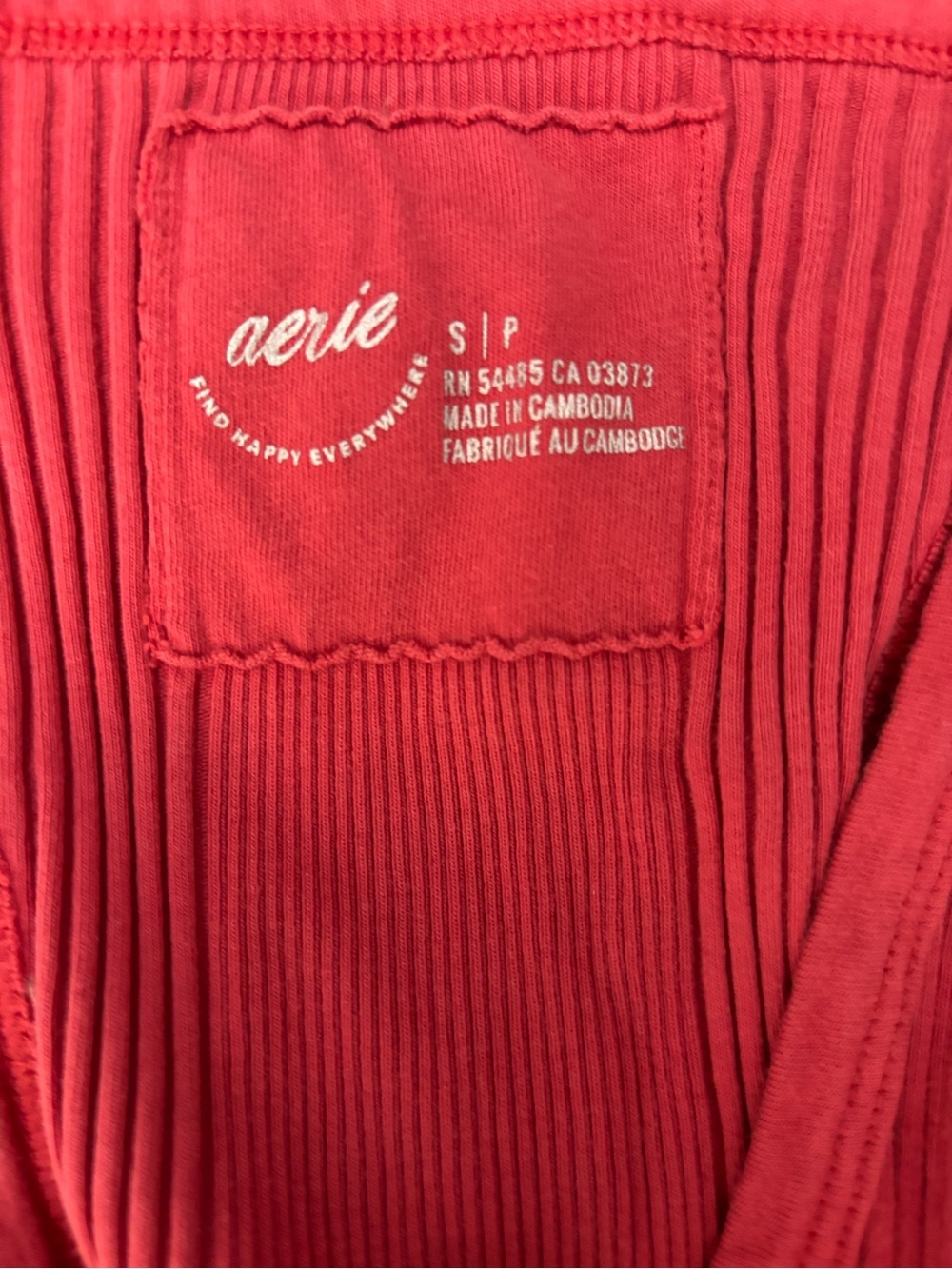 aerie Ribbed Tank - Picture 3 of 3